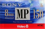 Video8, Hi8, Digital8 Sony MP 150 "P6-150MP" Type I Normal 1995 North America