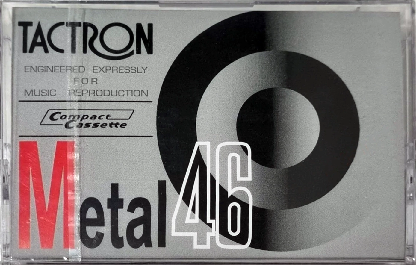 Compact Cassette Tactron 46 Type IV Metal 1980 Worldwide