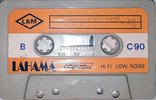 Compact Cassette Lahama 90 Type I Normal Unknown Country