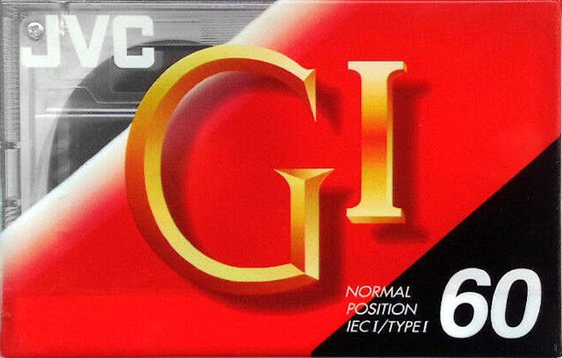 Compact Cassette JVC GI 60 "G1-60B" Type I Normal 1992 North America
