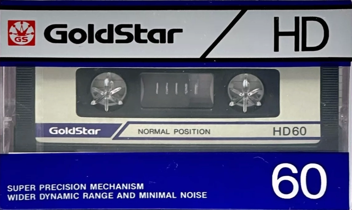 Compact Cassette Goldstar HD 60 Type I Normal 1986 USA