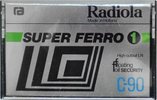 Compact Cassette Radiola Super Ferro 90 Type I Normal 1979 Europe