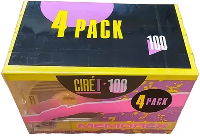 4 pack Memorex Cire 100 Type I Normal 1991 USA