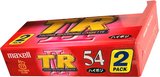 2 pack Maxell TR 54 "TR2-54 2P" Type II Chrome 1997 Japan