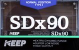 Compact Cassette KEEP SDX 90 Type I Normal 1986 Japan