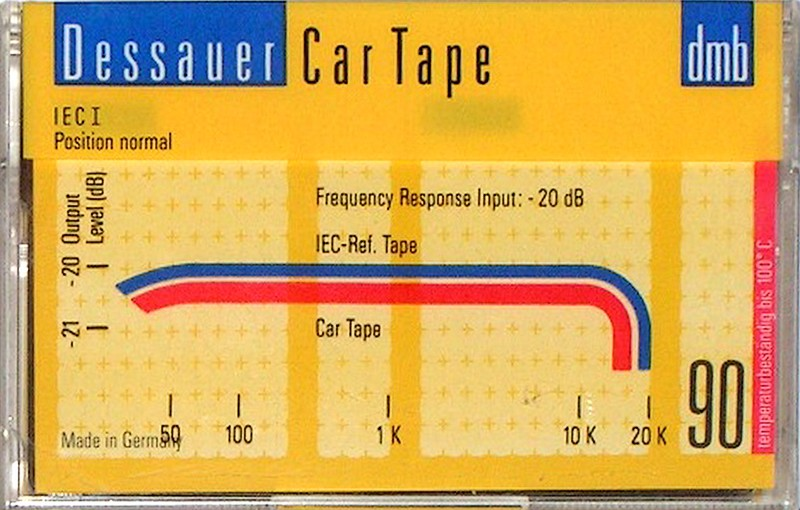 Compact Cassette dmb Dessauer Car Tape 90 Type I Normal 1993 Europe