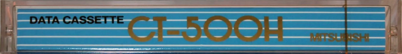 Compact Cassette Mitsubishi / Mitsubishi Electric CT "CT-500H" Computer Cassette 1980 Japan