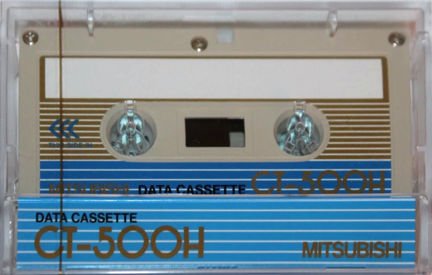 Compact Cassette Mitsubishi / Mitsubishi Electric CT "CT-500H" Computer Cassette 1980 Japan