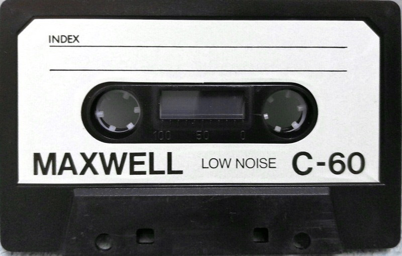Compact Cassette Maxwell 60 Type I Normal 1976 Hong Kong