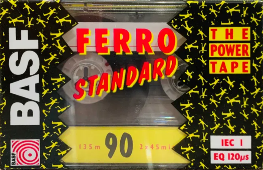 Compact Cassette BASF Ferro Standard 90 Type I Normal 1991 Worldwide