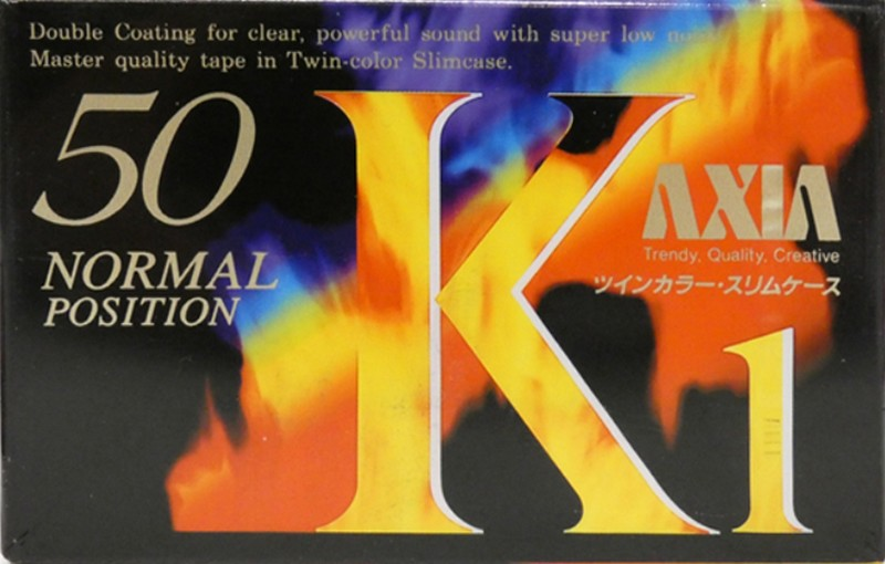 Compact Cassette AXIA K1 50 "K1A 50" Type I Normal 1993 Japan