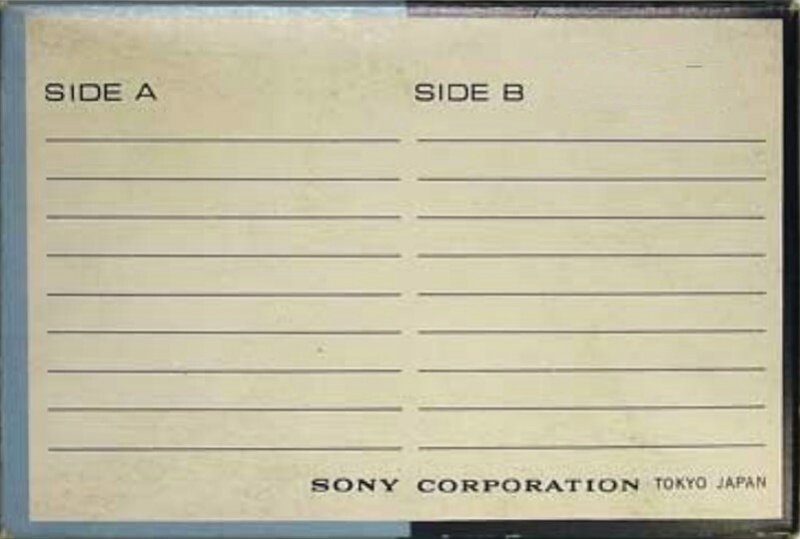 Compact Cassette Sony 30 "CSJ-31" Demonstration Tape 1968 Japan