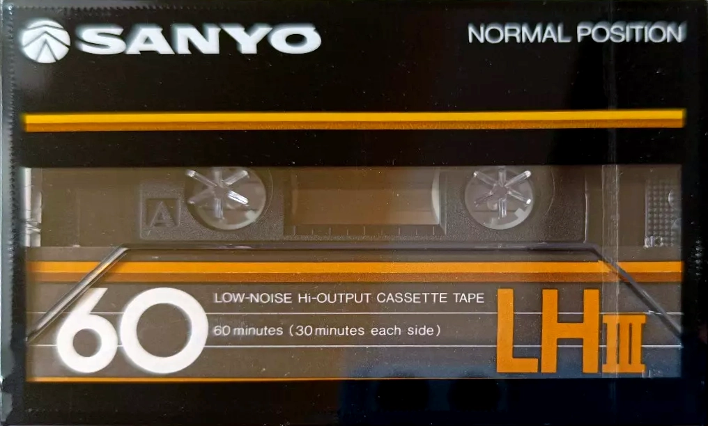 Compact Cassette Sanyo LHIII 60 Type I Normal 1983 Japan