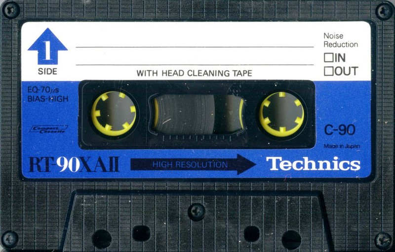 Compact Cassette Technics XA 90 "RT-90XAII" Type II Chrome 1979 Japan