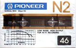 Compact Cassette Pioneer N2 46 Type I Normal 1981 Japan