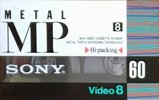 Video8, Hi8, Digital8 Sony MP 60 "Video8 P6-60MPB" Type IV Metal 1991 Japan
