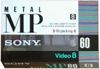 Video8, Hi8, Digital8 Sony MP 60 "Video8 P6-60MPB" Type IV Metal 1991 Japan
