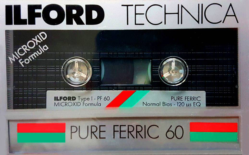 Compact Cassette Ilford PF 60 "Pure Ferric" Type I Normal 1988 Europe