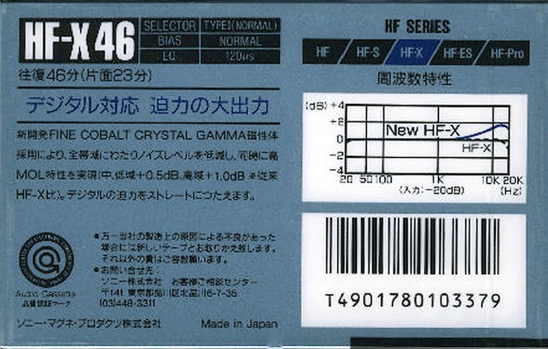 Compact Cassette: Sony  - HF-X 46