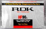 Compact Cassette RDK 90 Type I Normal 1984 Hong Kong