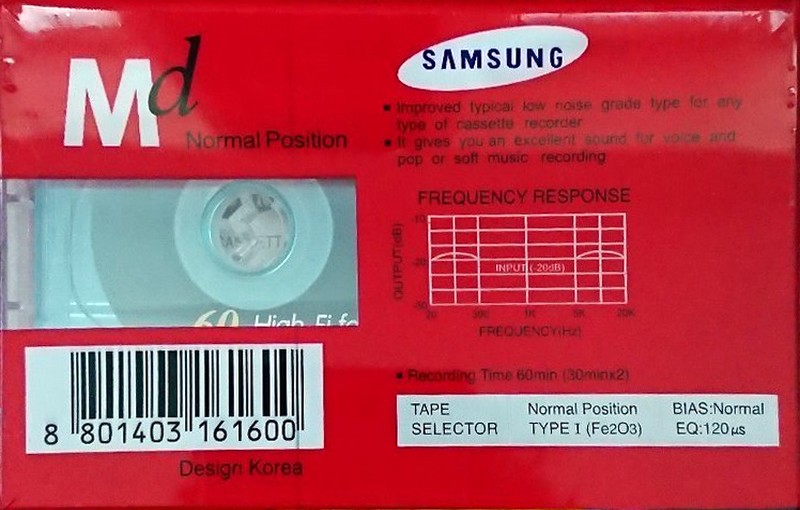 Compact Cassette:  Samsung - MD 60