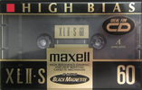 Compact Cassette Maxell XLII-S 60 Type II Chrome 1992 North America