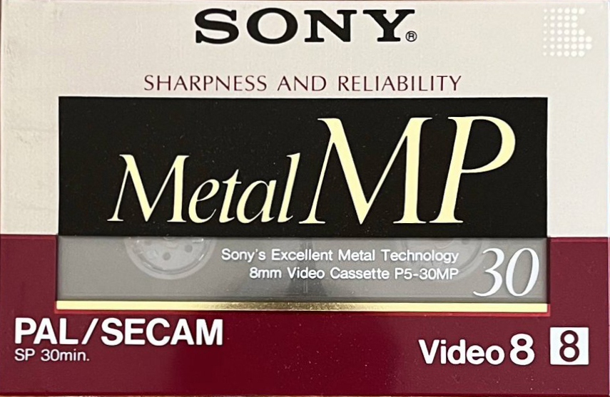 Video8, Hi8, Digital8 Sony MP 30 "Video8 P5-30MP" Type IV Metal 1989 Europe