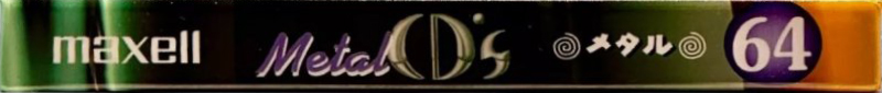 Compact Cassette Maxell Metal CD's 64 "MCDS-64L" Type IV Metal 1997 Japan