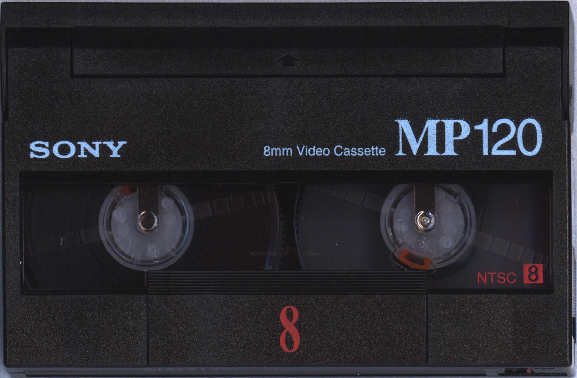 Video8, Hi8, Digital8 Sony MP 120 "Video8 P6-120MP" Type I Normal 1998 North America