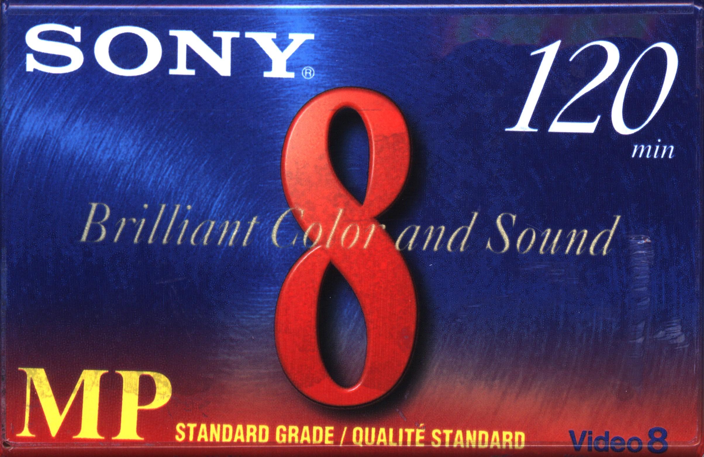 Video8, Hi8, Digital8 Sony MP 120 "Video8 P6-120MP" Type I Normal 1998 North America
