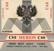Compact Cassette Merion / Мэрион 60 Type I Normal 1990 Russia
