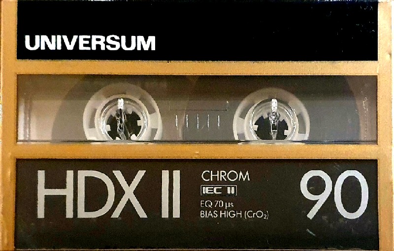 Compact Cassette Universum HDX II 90 Type II Chrome 1988 Europe