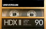Compact Cassette Universum HDX II 90 Type II Chrome 1988 Europe