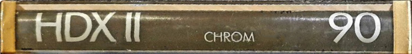 Compact Cassette Universum HDX II 90 Type II Chrome 1988 Europe