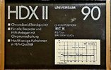 Compact Cassette Universum HDX II 90 Type II Chrome 1988 Europe