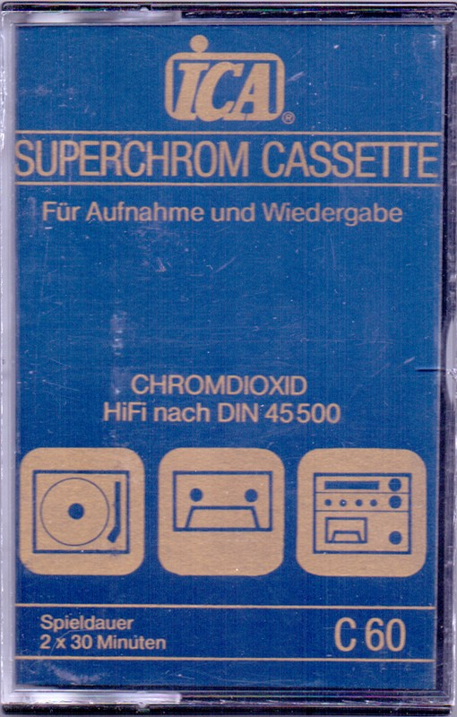 Compact Cassette ICA 60 Type II Chrome Germany