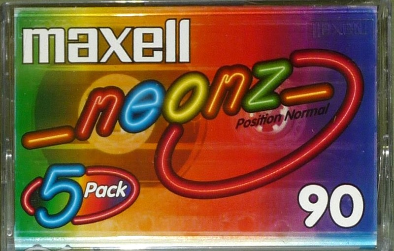 5 pack Maxell NEONZ 90 Type I Normal Europe