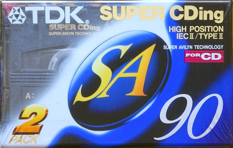 2 pack: TDK  - SA 90