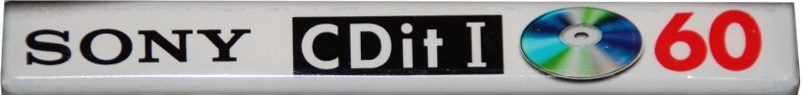 Compact Cassette Sony CDit I 60 "C-60CDIT1A" Type I Normal 1992 Europe