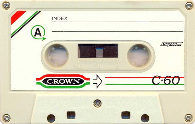 Compact Cassette Crown / Crown Radio Corporation 60 Type I Normal Switzerland