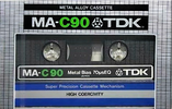 Compact Cassette TDK MA 90 Type IV Metal 1979 Japan