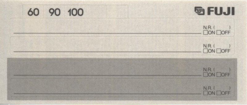 Compact Cassette Fuji FR Metal 90 Type IV Metal 1992 North America