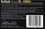Compact Cassette Fuji FR Metal 90 Type IV Metal 1992 North America