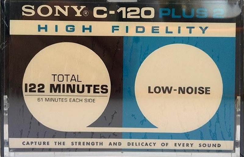 Compact Cassette Sony 120+2 "High Fidelity" Type I Normal 1974 USA