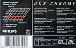 Compact Cassette Philips UCX 60 Type II Chrome 1987 Europe