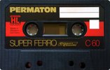 Compact Cassette Permaton Super Ferro 60 Type I Normal 1978 Europe