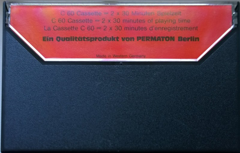 Compact Cassette Permaton 60 Type I Normal 1978 Europe