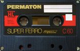 Compact Cassette Permaton Super Ferro 60 Type I Normal 1978 Europe