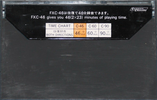 Compact Cassette Fuji Film FX 46 Type I Normal 1974 Japan