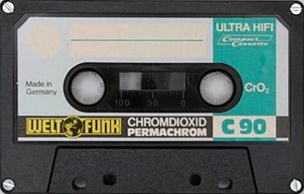 Compact Cassette Weltfunk 90 Type II Chrome 1978 Germany